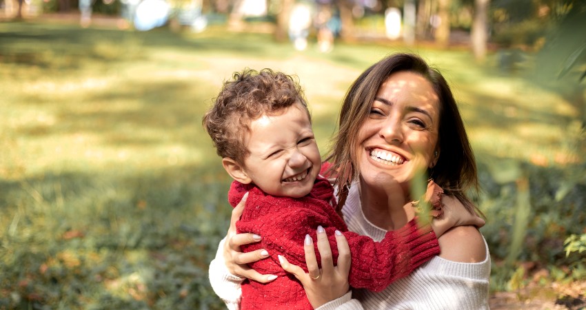 Uitstap als moeder met kindje